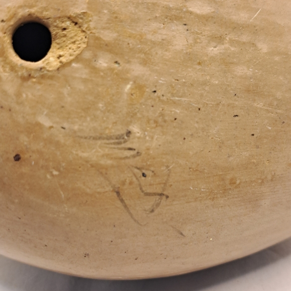 2 Mexican Tonala Pottery Bird Dove Pigeon and or Chick Figurine Hand Painted - Picture 11 of 11